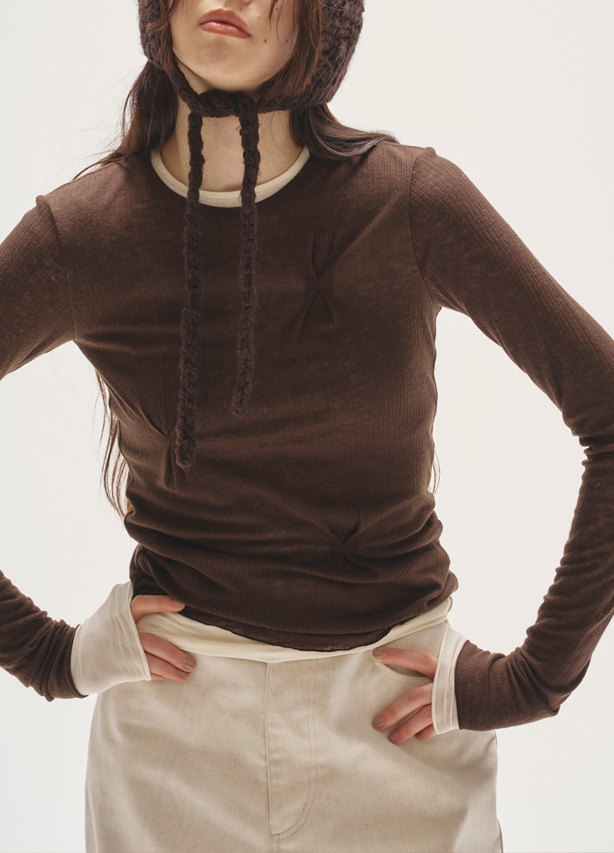 雙色層次造型上衣